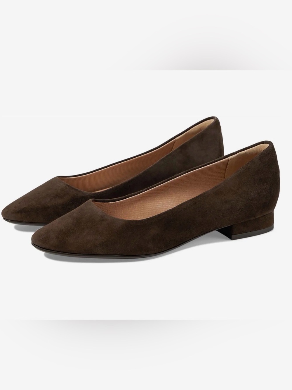 Rockport Tessa Brown Suede Flats Size 7.5